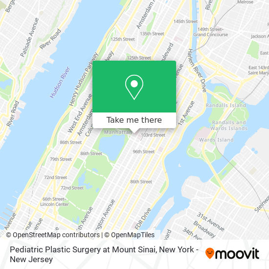 Pediatric Plastic Surgery at Mount Sinai map