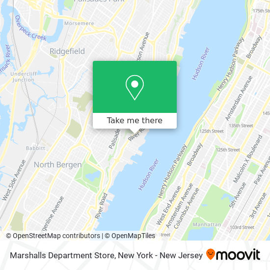 Mapa de Marshalls Department Store