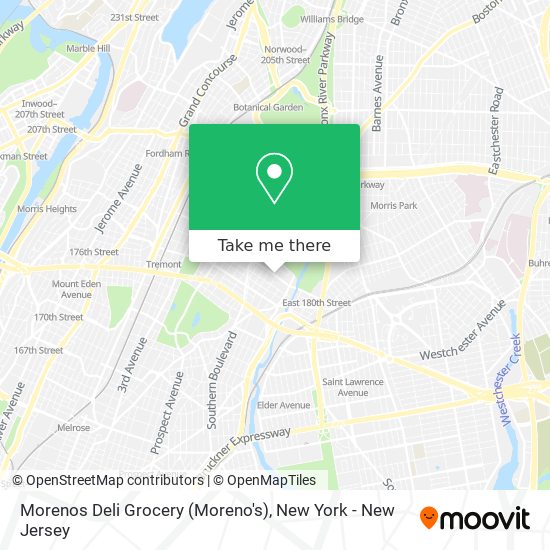 Mapa de Morenos Deli Grocery (Moreno's)