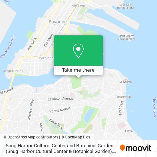 Mapa de Snug Harbor Cultural Center and Botanical Garden