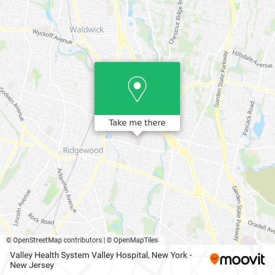 Mapa de Valley Health System Valley Hospital