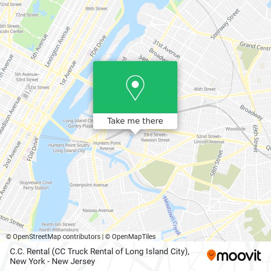 Mapa de C.C. Rental (CC Truck Rental of Long Island City)