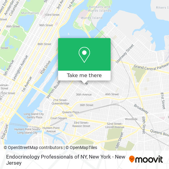 Mapa de Endocrinology Professionals of NY