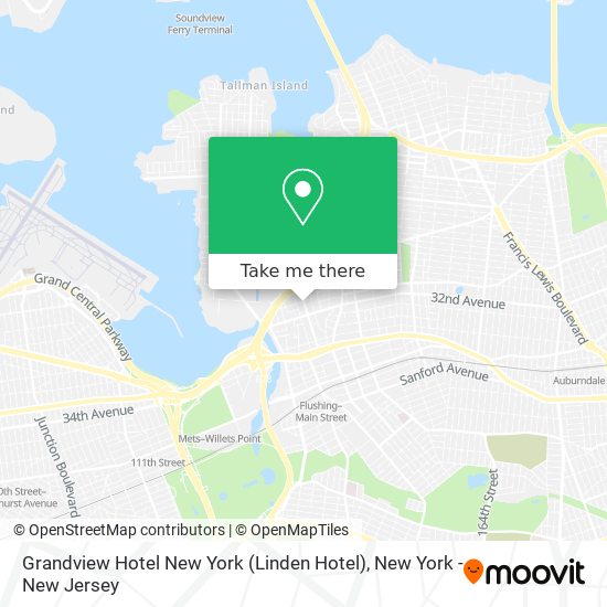 Mapa de Grandview Hotel New York (Linden Hotel)
