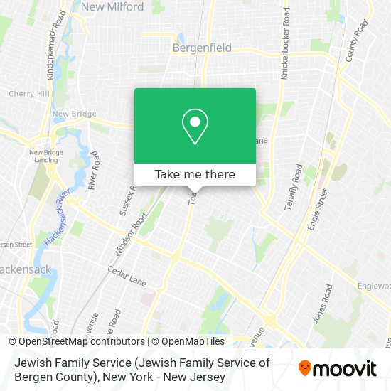 Jewish Family Service (Jewish Family Service of Bergen County) map