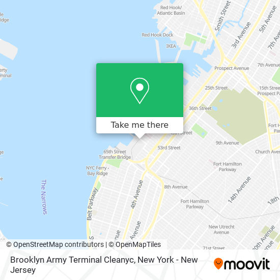 Mapa de Brooklyn Army Terminal Cleanyc