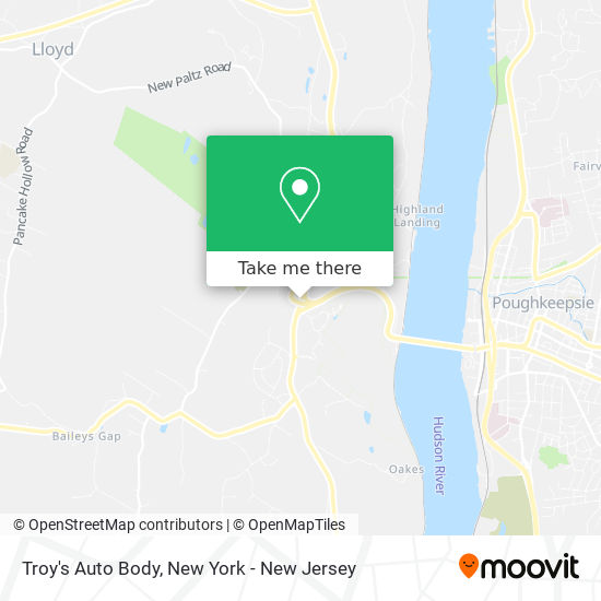 Troy's Auto Body map