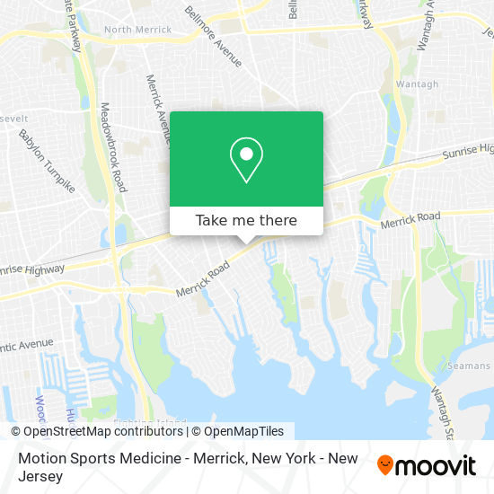 Mapa de Motion Sports Medicine - Merrick