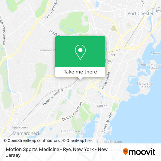 Motion Sports Medicine - Rye map