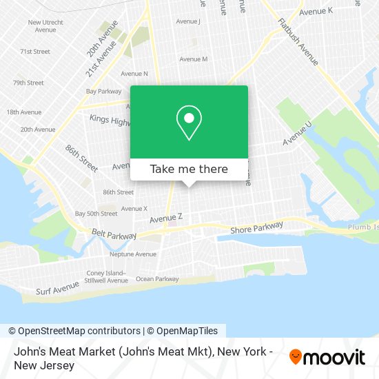 Mapa de John's Meat Market