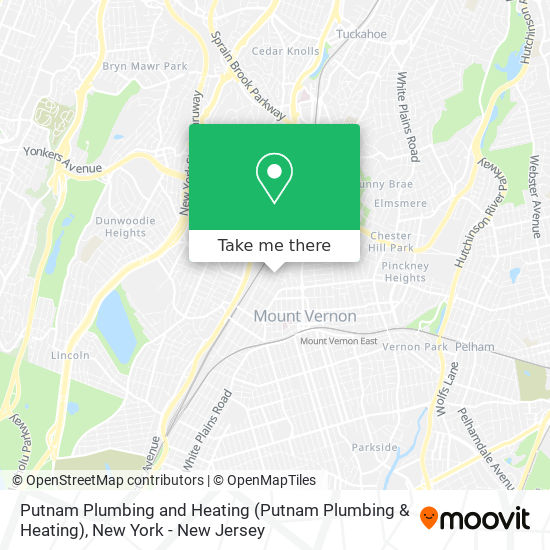 Putnam Plumbing and Heating map