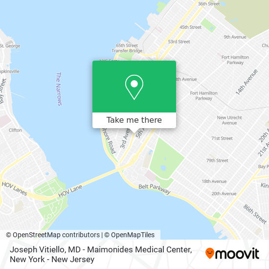 Joseph Vitiello, MD - Maimonides Medical Center map