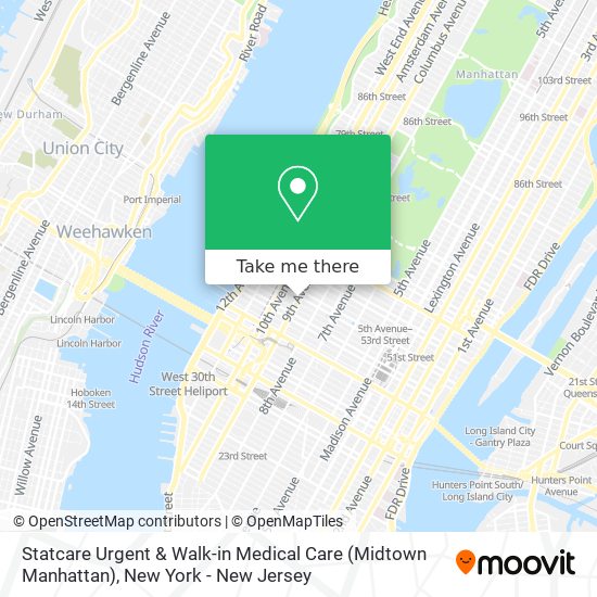 Statcare Urgent & Walk-in Medical Care (Midtown Manhattan) map