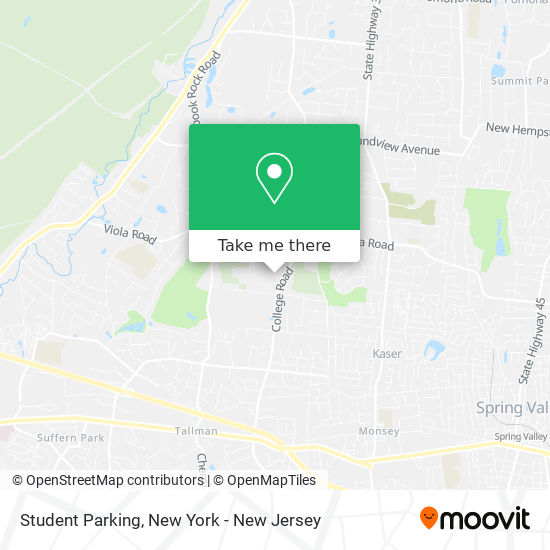 Student Parking map