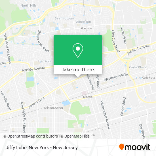 Jiffy Lube map