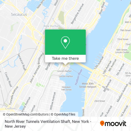 North River Tunnels Ventilation Shaft map