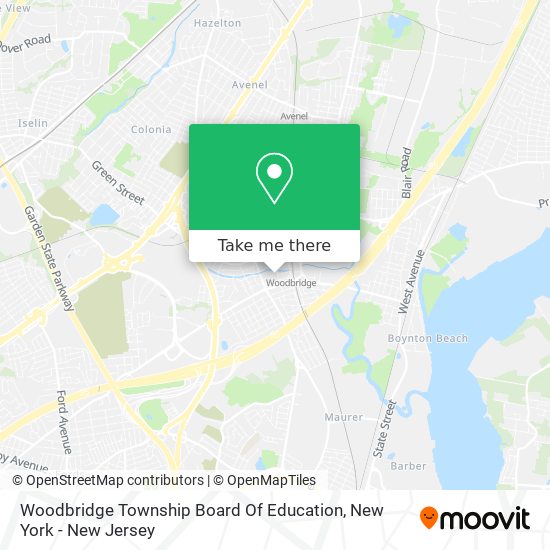 Woodbridge Township Board Of Education map