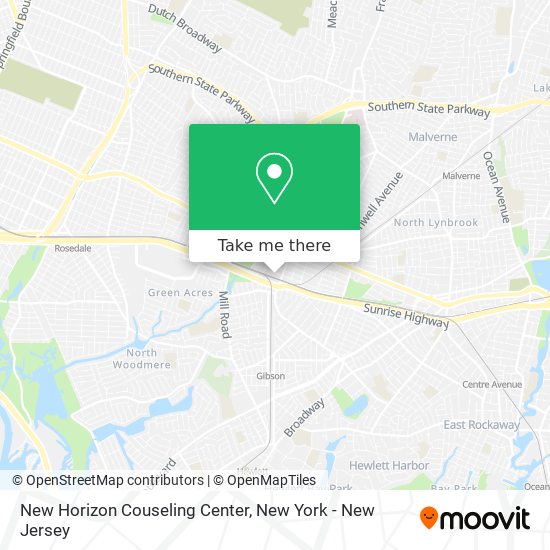 New Horizon Couseling Center map