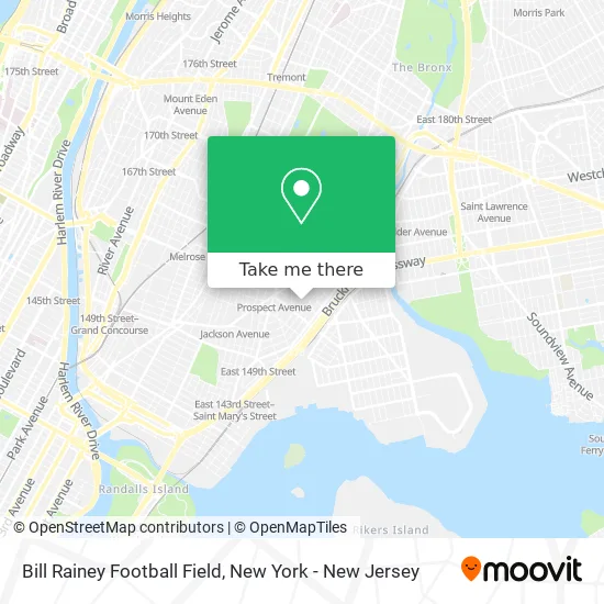 Bill Rainey Football Field map