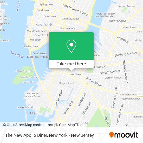 The New Apollo Diner map