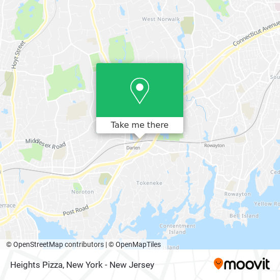 Heights Pizza map