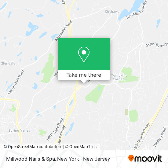 Millwood Nails & Spa map