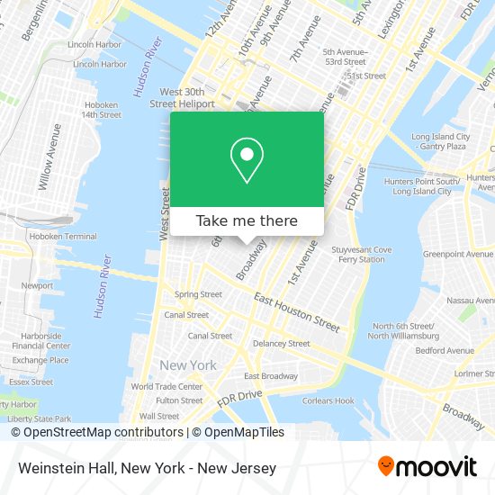 Mapa de Weinstein Hall