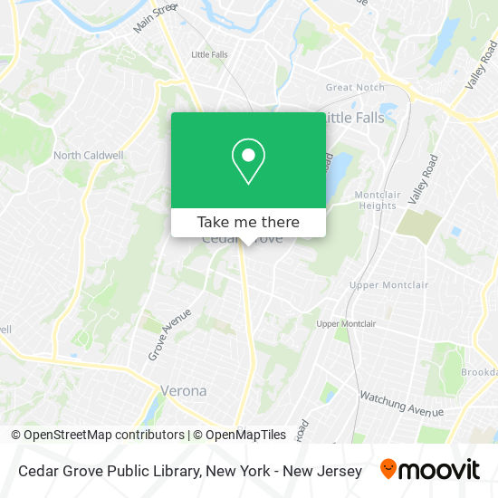 Mapa de Cedar Grove Public Library