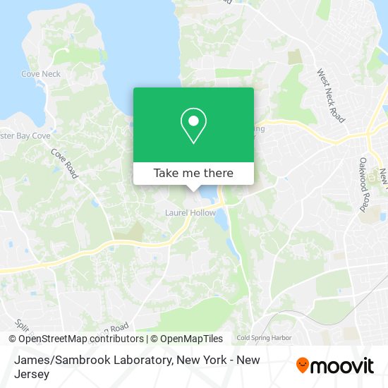 James/Sambrook Laboratory map