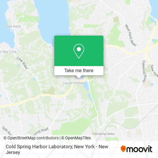 Mapa de Cold Spring Harbor Laboratory