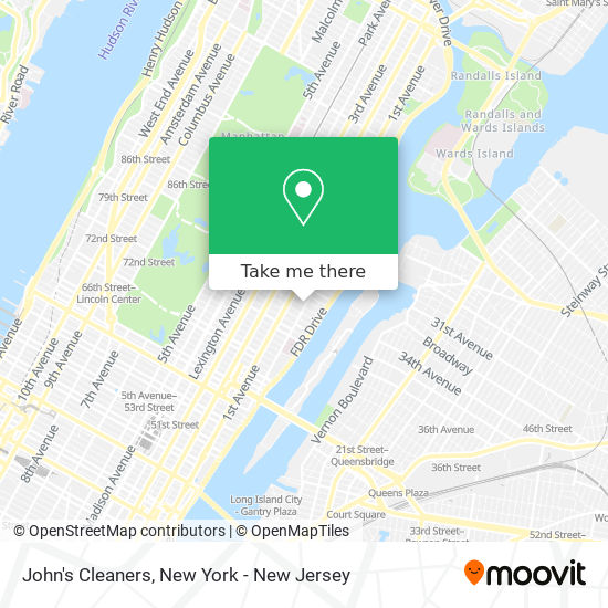 John's Cleaners map