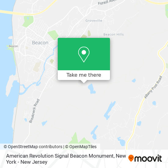 American Revolution Signal Beacon Monument map