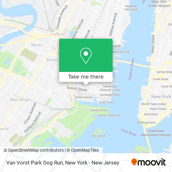 Mapa de Van Vorst Park Dog Run