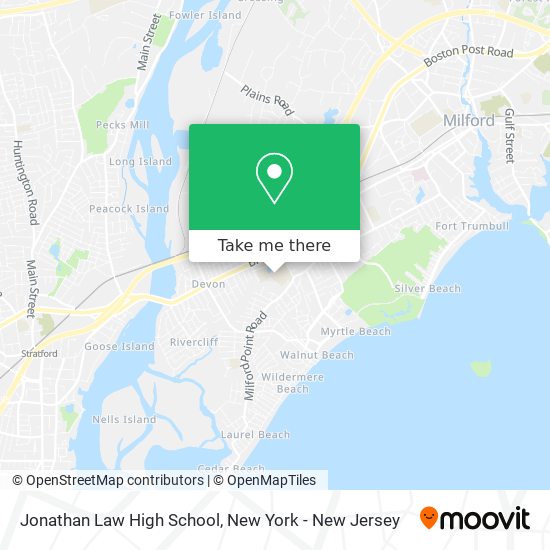 Mapa de Jonathan Law High School