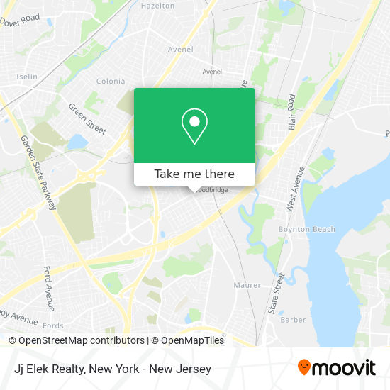 Jj Elek Realty map