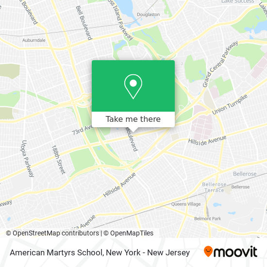 American Martyrs School map