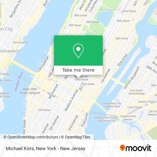 How to get to Michael Kors in Manhattan by Subway, Bus or Train?