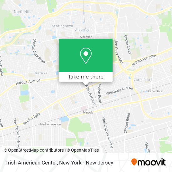 Irish American Center map