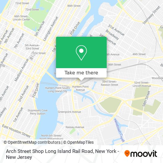 Arch Street Shop Long Island Rail Road map