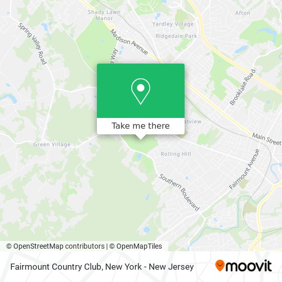 Fairmount Country Club map