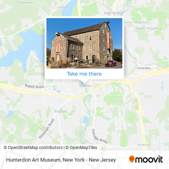 Hunterdon Art Museum map