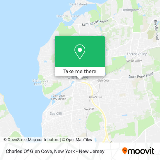Charles Of Glen Cove map