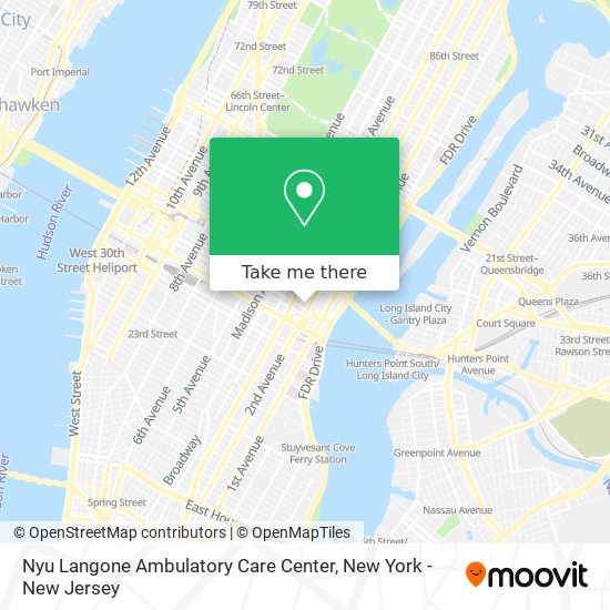 Mapa de Nyu Langone Ambulatory Care Center