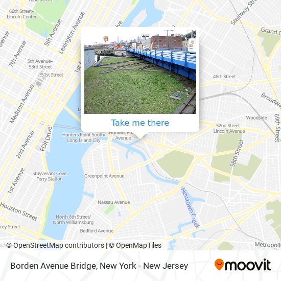 Mapa de Borden Avenue Bridge