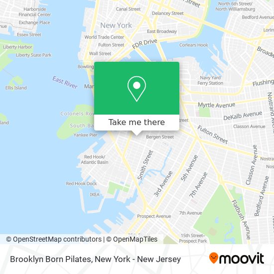 Mapa de Brooklyn Born Pilates