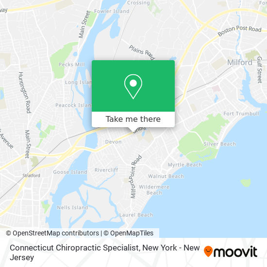 Connecticut Chiropractic Specialist map