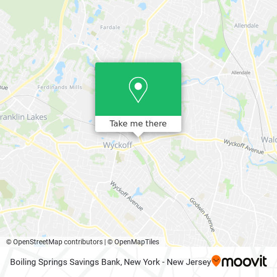 Boiling Springs Savings Bank map