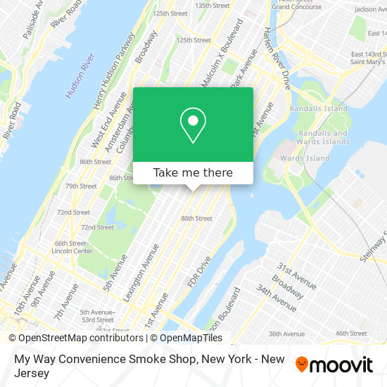 Mapa de My Way Convenience Smoke Shop