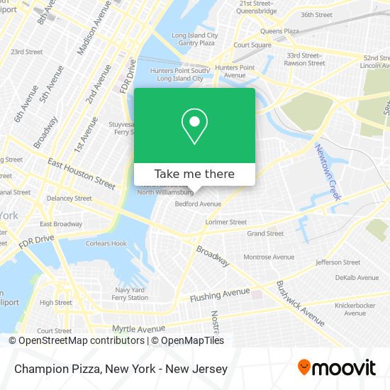 Mapa de Champion Pizza
