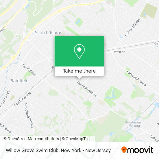 Mapa de Willow Grove Swim Club